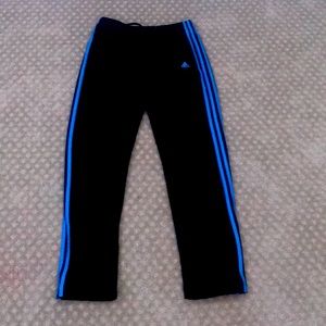 adidas pants blue and black